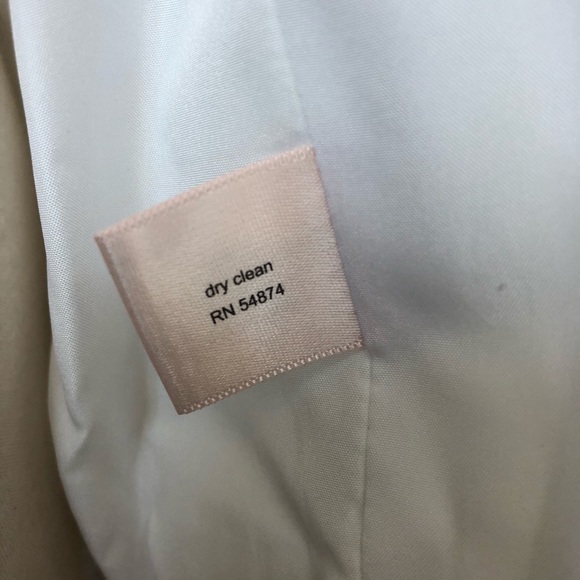 The Limited White Ruched Blazer Jacket - Picture 8 of 9